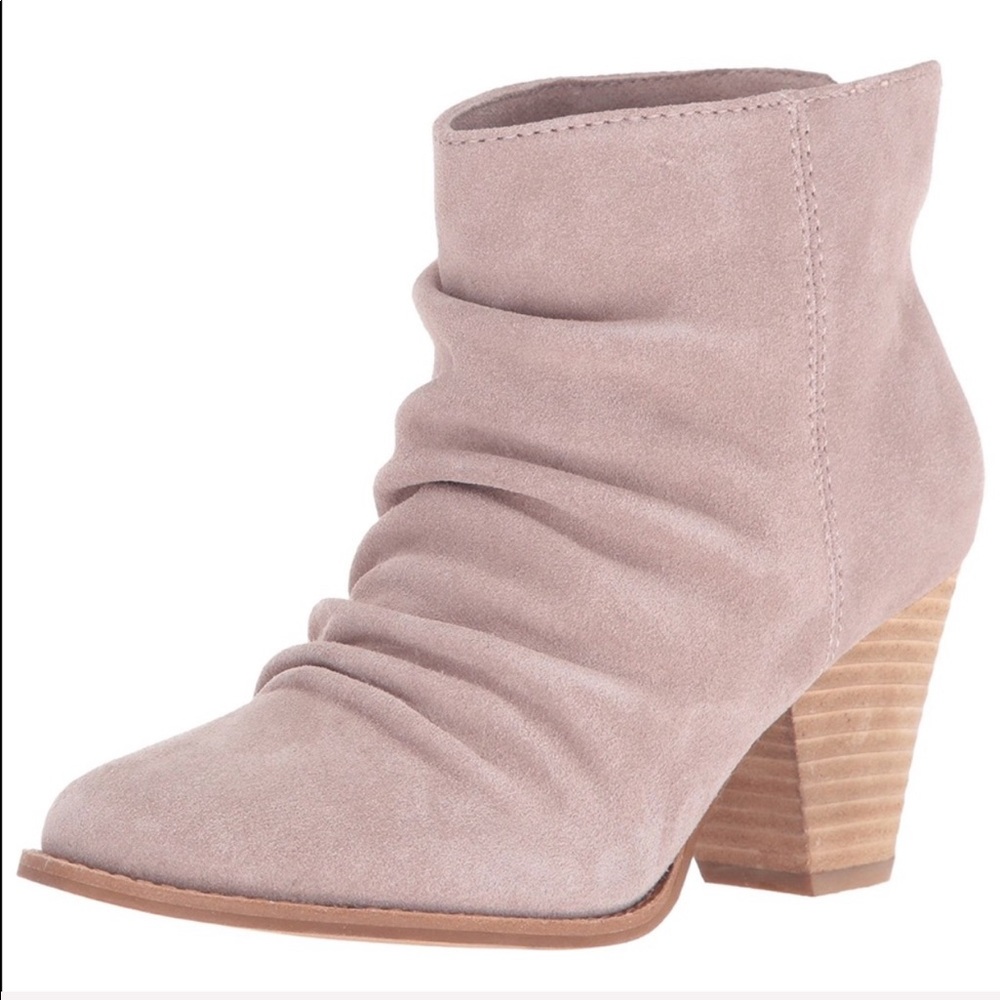Slouch Ruched Top Chunky Heel Western Ankle Boots - Picture 4 of 4